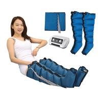 Bottes Pressothérapie Drainage Lymphatique Jambes Professionnel, Appareil Pressothérapie Massage Jambes, Massage Lymphatique Pressotherapie Jambes Et Ventre Et Bras (2leg+waist, blue)