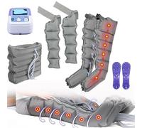 Bottes Pressothérapie Jambes, 6/4 Chambres Masseur De Compression D'air Électrique Massage Profond, Drainage Lymphatique Par Ondes De Pression Sur Le Ventre, Circulation Des Pieds Et Des Mollets