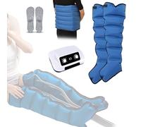 Bottes Pressothérapie Lymphatique,Masseur De Compression D'air Électrique,Appareil Pressotherapie Jambes Et Ventre Et Bras,6 Cavité Appareil Circulation Sanguine Jambes (Blue, 2 legs + waist)