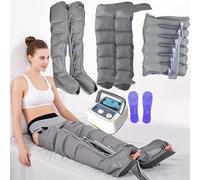 Bottes Pressothérapie Pressothérapie Jambes 6 Chambres pour Jambes, Bras Et Taille Appareil de Massage à Compression d'air Drainage Lymphatique pour Jambes et Pieds Soulagement de la Fatigue