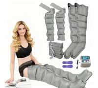 Bottes Pressothérapie XL, Machine de Pressothérapie, 6 Cavités Masseur de Compression d'air Jambes Drainage Lymphatique, Appareil Circulation Sanguine Jambes, Massage et Relaxation