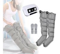 Bottes Pressothérapie XL, Pressothérapie Drainage Lymphatique Jambes, 6 Chambre Appareil Pressothérapie Jambes Et Ventre Et Bras, Circulation Sanguine (Gray, 2 legs)