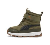 PUMA Bottes Evolve Bébé 23, Olive Black Orange Glo Green