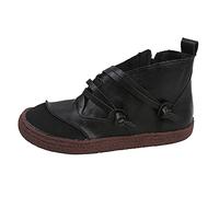 Bottes rondes pour femme - Bottes chaudes à bout ouvert - Chaussures de cowboy - Bottes de pluie courtes originales, Noir , 40 EU