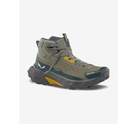 Bottes Salewa Pedroc 2 Leather Mid Powertex vert tige grise jaune - 41