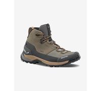 Bottes Salewa Puez Leather Mid Powertex vert gris marron beige - 45