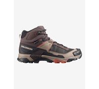 Salomon - Chaussures de randonnée journée en GORE-TEX - X Ultra 5 Mid GTX Blkcof/Walnut/A pour Homme - Taille 10 UK - Marron Marron 10 UK