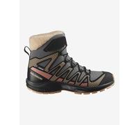 Bottes Salomon XA Pro V8 Winter ClimaSalomon Waterproof gris foncé marron enfant - 31