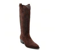 Bottes Santiagos Ajourées en à Motifs Floraux Rehausse votre garde-robe avec des bottes hautes au style western affirmation, disponibles et deux déclinaisons uniques pour varier les plaisirs. Conçues