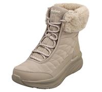 Bottes - Skechers - D'LUX WALKER - Femme - Taupe - Textile et Synthetique - Lacets 37