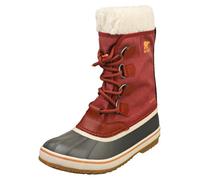 Bottes - SOREL - WINTER CARNIVAL WATERPROOF - Femme - Rouge - Cuir et Textile - Lacets 41