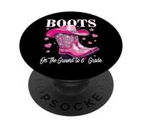 Bottes sur Le Sol jusqu'à la 6e année 1er Jour d'école PopSockets PopGrip Adhésif