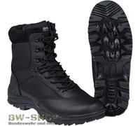 Mil Tec Bottes SWAT – Montantes en cuir Noires Taille 38