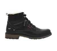 Bottes talon décroché bas Mustang Shoes noir - Cuir - Zip - Tige moyenne - Femme 44