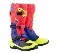 Alpinestars Tech 3 S23, bottes 13 US Rouge/Bleu Foncé/Jaune Néon Rouge/Bleu Foncé/Jaune Néon