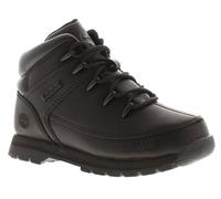 Bottes Timberland Pour Garçons Plus Jeunes Euro Sprint En Cuir Noir Taille UK