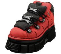 Bottes Tower Platforme New Rock Rouge Noir Unisexe - 42 EU