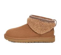 UGG Bottes d'hiver pour femme Classic Ultra Mini Maxi Curly bouclées daim-nubuck Marron 37