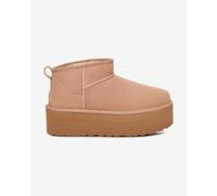 Ugg - Bottines à plateforme - W Classic Ultra Mini Platform Sand pour Femme en Laine - Taille 7 US - Marron Marron 7 US