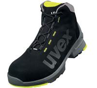 Uvex Bottes de Travail 1 - Bottes de sécurité S2 SRC ESD Semelle antidérapante et Embout - Noir de Chaux - Taille EU