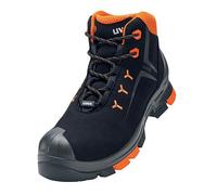 bottes uvex 2 S3 noir, orange largeur 11 Gr. 52