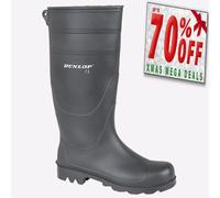 Dunlop Universel Hommes Durable Protection Bottes en Caoutchouc Noir