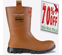 Bottes Wellington Pour Hommes Dunlop Purofort RigPRO Imperméables Marron
