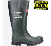 Dunlop Bottes de travail TerraPRO - Imperméables, embout souple, antidérapantes - Vert/Noir 36-48