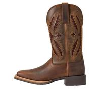 Ariat Bottes Hybrid Rancher Venttek 360 à bout carré pour femme - Talon bas mi-mollet - 2,5 à 5,1 cm - Marron, Marron clair/truffe vieilli, 39 EU
