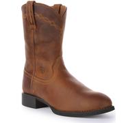 ARIAT Héritage Rabatteur 4 Rangée Couture Pleine Fleur Homme Ouest Coffre Marron