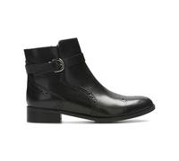 Bottes zippées en cuir noir Netley Olivia de Clarks pour femme