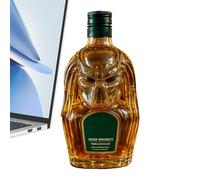 Bottiglia Di Whisky | 4,72 x 3,15 x 2,95 pollici Caraffa Alcool 300 ml | Coperchio Ermetico Design 3D Contenitore Vuoto per Bevute Cantina Vino Raduni | Esposizione Commerciale E Domestica