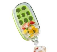 Bottiglia Per Macchina Del Ghiaccio - Dispenser Portatile Riutilizzabile 2 In 1 | Bottiglia Per La Produzione Di Ghiaccio | Creatore A Pulsante, Facile Da Rilasciare, Per Acqua, Whisky, Caffè, Aliment