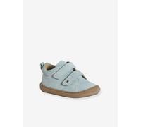 Bottillons bébé cuir souple velc turquoise 22