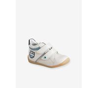 Bottillons cuir bébé garçon premiers pas gris clair 18