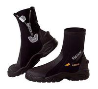Seac Bottillon de plongée Pro HD – 6 mm, zip, semelle rigide, idéal avec palmes réglables, noir XL