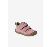 Bottillons scratchés cuir souple bébé premiers pas rose 17