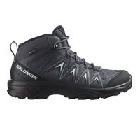 Salomon X Braze Mid Gore-Tex Chaussures Imperméables de Randonnée pour Femme, Caractéristiques essentielles pour la randonnée, Look sportif, Polyvalence, Ebony, 38 2/3