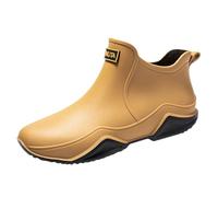 Bottine Caoutchouc Femme Bottines d'hiver Imperméables Confort Montante Bottes De Pluie tanche Sécurité Chaussures Extérieur la Mode Confortable Antidérapant