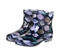 Bottine Caoutchouc Femme Bottines d'hiver Imperméables Confort Montante Bottes De Pluie tanche Sécurité Chaussures Extérieur Rembourrage en EVA Confortable Jardin