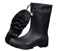 Bottine Caoutchouc Femme Extérieur Imperméable l'eau Bottines de Sécurité Antidérapant Chaussures Pluie Imperméables Doublure en Tissu Doublées Chaudes pour Homme Confortable Jardin