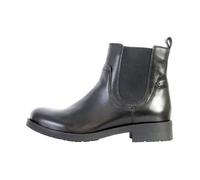 Geox Bottines D Rawelle A Cuir Noir Zip latéral Femme 37
