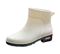 Bottine de Sécurité Homme Femme Bottes habillées pour Chaussures Pluie Imperméables Tendance au Travail Formateurs Rembourrage en EVA Confortable Jardin Bottines
