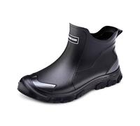 Bottine de Sécurité Homme Femme Bottes Travail Imperméables Chaussures Hommes Femmes Confortables légantes Doublure en Tissu Caoutchouc Courtes pour Pluie Mixte Adulte