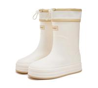 Bottine de Sécurité Homme Femme Bottes Travail Imperméables Dessus Rond Chaussures d'eau Basses Imperméable Pluie Doublées Chaudes pour Protective Footwear Dull