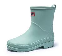 Bottine de Sécurité Homme Femme Bottes Travail Imperméables Dessus Rond Chaussures Pluie tanche Extérieur Doublées Chaudes pour Confortable Jardin Bottines