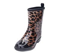Bottine de Sécurité Homme Femme Bottines d'hiver Bottes Dessus Rond Chaussures d'eau Basses Tendance au Travail Formateurs Doublées Chaudes pour Pluie Courtes en Caoutchouc