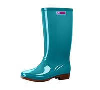 Bottine de Sécurité Homme Femme Bottines d'hiver Chaussures Hommes Femmes Bottes en Caoutchouc Unisexes Courtes Imperméable Pluie Rembourrage EVA Protective Footwear Dull