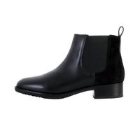 Bottine Femme - Geox Felicity - Cuir Noir - Talon Plat - Fermeture Élastique 38