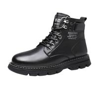 Bottine Femme Homme en Cuir Boots Homme Imperméable Chaussures de Travail Antidérapantes Chaussure Ville Confort Chaussures de Sécurité Hommes Impermeable Bottes Courtes Botte Mocassin Basket Montante